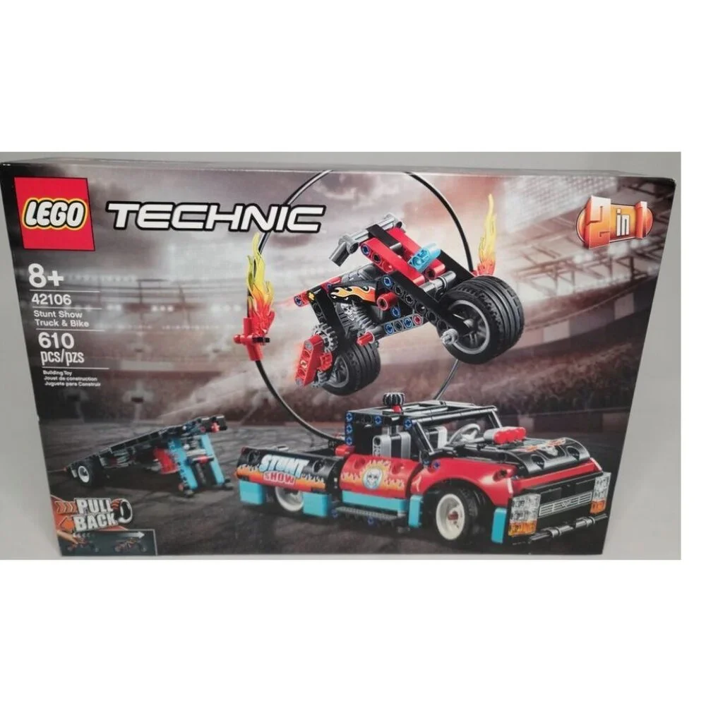 LEGO 42106 Stunt Show Truck & Bike Technic 2 in 1 Stadium Truck RETIRED SEALED